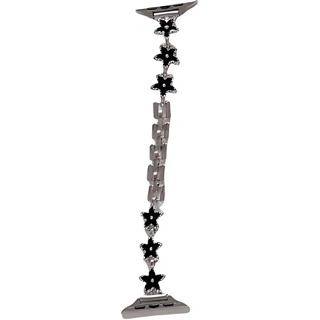 老佳 苹果适用 手表表带 金属材质 滴胶蝴蝶手链表带男女通用