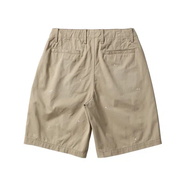 实年服工 质感水洗泼墨纯棉休闲五分裤工装短裤 男款