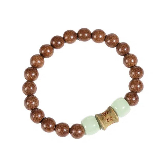 仙友 国风新中式招财纳福桶珠开运绕指柔转运珠六字箴言文玩八方来财平安喜乐考公上岸盘玩#好运 合香珠 手串 男女同款情侣款