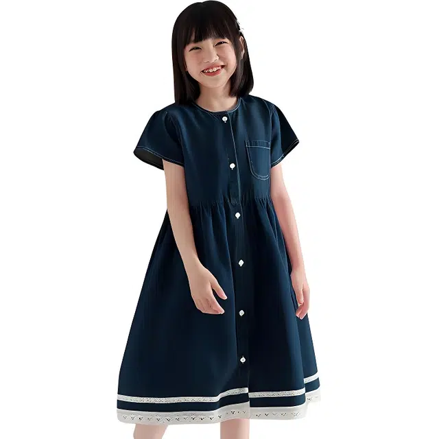 泰迪珍藏连衣裙 百搭时尚休闲短袖 青少年