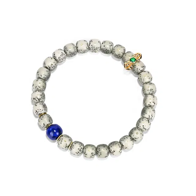 钰澜文玩 青花搭配 星月菩提 手串 男女同款情侣款