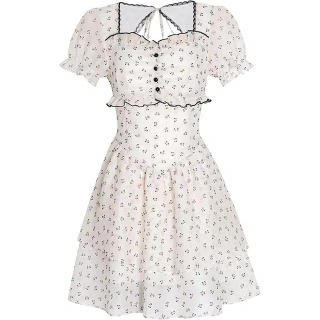 黛尔佳人 通勤时尚舒适休闲短袖连衣裙 女款