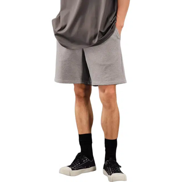 徐百货 美式简约运动中裤夏季宽松透气百搭五分运动直筒裤子休闲短裤 男女同款