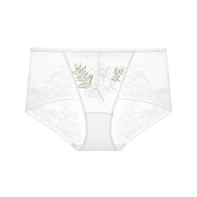 曼妮芬 性感蕾丝舒适纯色低脚裤中低腰内裤 女款