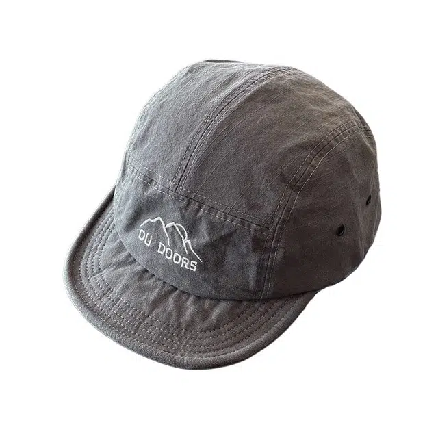 艾佳微 工装风日韩短帽檐五片软檐户外登山游玩 棉 棒球帽 男女同款情侣款