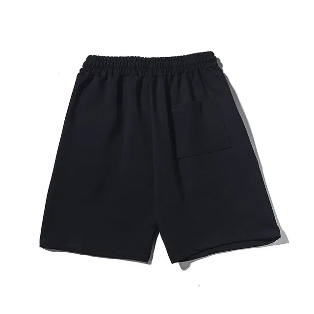 乱步 夏日简约设计复古印花透气凉感夏日宽松青少年学生五分裤休闲短裤 男女同款