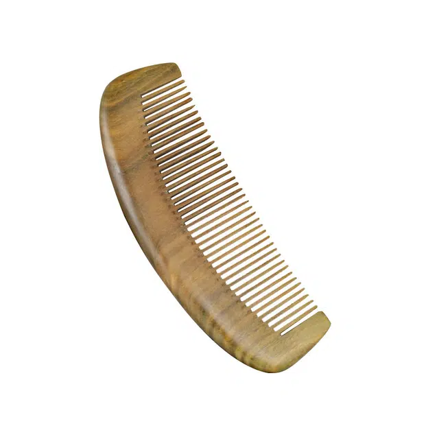 聆听花开 新中式防静电美发家用耐用便携随身 绿檀 梳子 男女同款情侣款