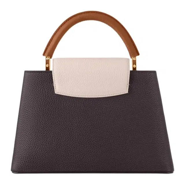 LOUIS VUITTON Capucines MM Logo Taurillon