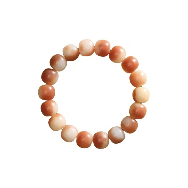 郁馨 国风招财转运渐变珠盘玩手饰招桃花复古民族风高级感 时来运转文玩绕指柔优雅百搭#好运 菩提根 手串 男女同款情侣款