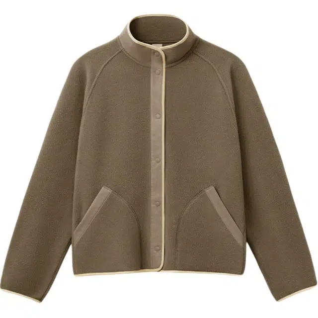 蕉下 摇粒绒休闲纯色无袖百搭夹克外套 女款