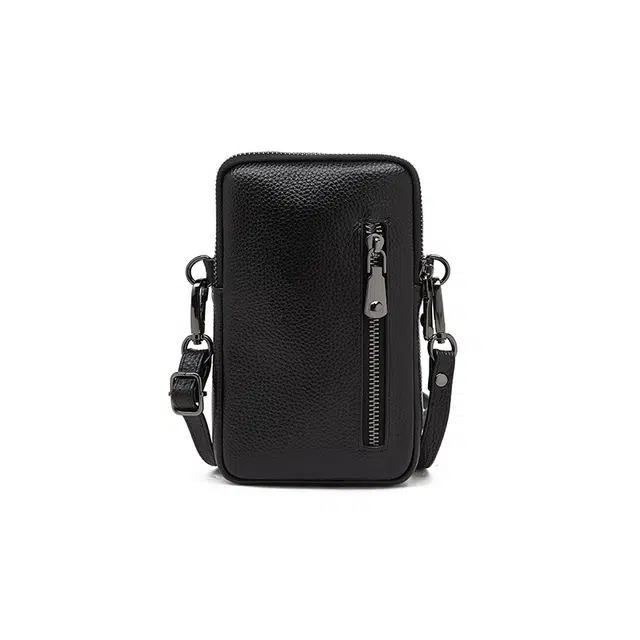 老人头 简约时尚优雅日常通勤纯色 牛皮 单肩斜挎包 女款 多色