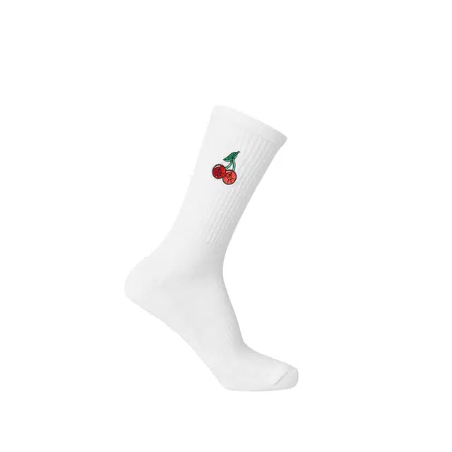 GYMSHARK Graphic Cherries Crew Sock Single 1