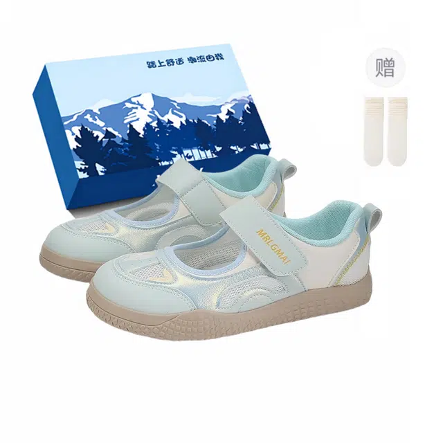 小鹿米利 网布合成革 魔术贴夏季百搭小众休闲玛丽珍 耐磨透气 低帮 板鞋 女