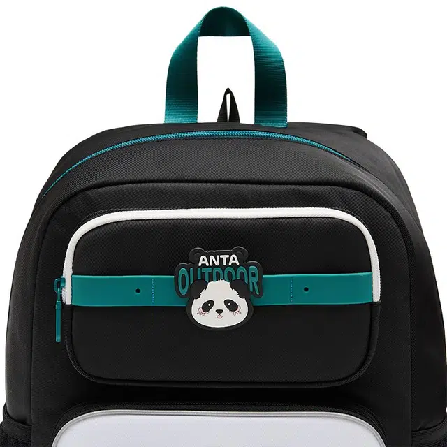 安踏儿童 减负大容量护脊防水 织物 双肩包 常规 中小童 黑色
