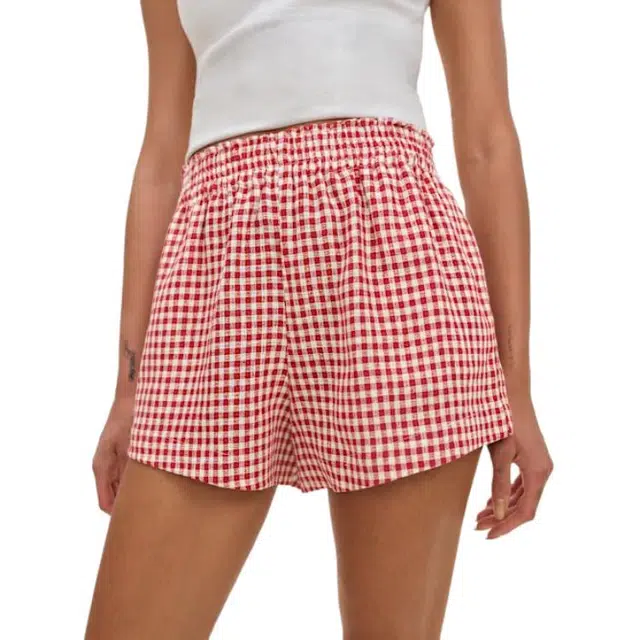 REFORMATION Mila Linen Short