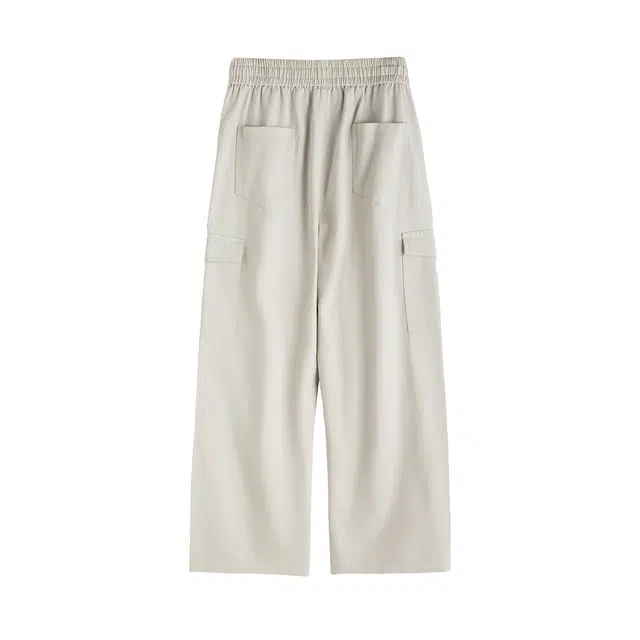 领航骆驼 美式拼接户外百搭直筒系带休闲牛仔裤 男女同款