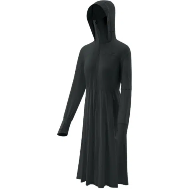 蕉下 防护收腰长款纯色常规长袖连帽百搭外套防晒服 女款