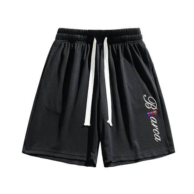 巴塞罗那足球俱乐部 美式基础款简约健身跑步五分裤速干透气日常通勤休闲短裤 男女同款