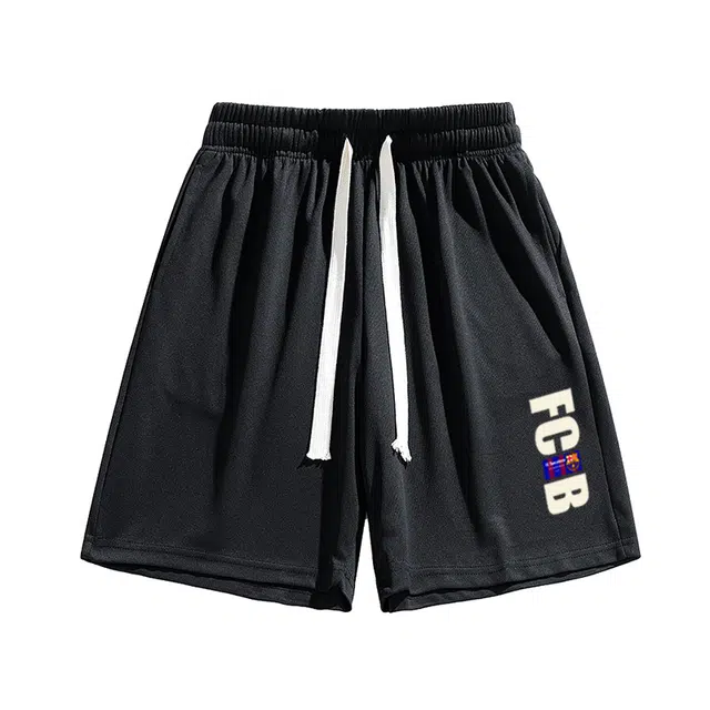 巴塞罗那足球俱乐部 美式基础款健身跑步训练运动五分裤速干透气日常通勤休闲短裤 男女同款