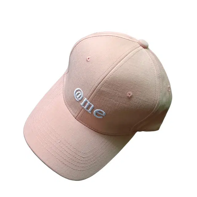 艾佳微 糖果色小清新立体字母刺绣硬顶百搭休闲街拍质感出片 棉 鸭舌帽 男女同款情侣款