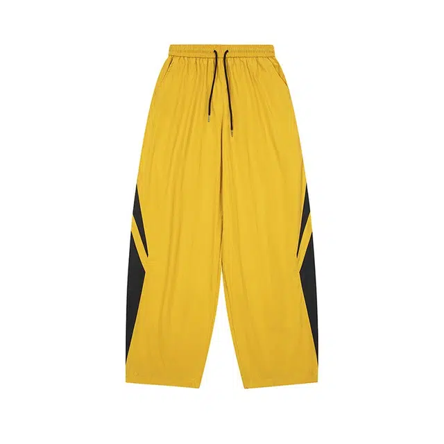 极限涡轮 美式运动卫裤潮牌美式宽松阔腿直筒运动长裤春季休闲裤 男女同款