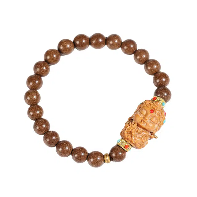 仙友 国风新中式单圈纳福扎基拉姆开运绕指柔转运珠文玩八方来财平安喜乐考公上岸盘玩#好运 合香珠 手串 男女同款情侣款