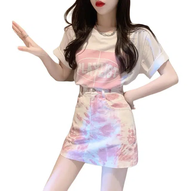 水中花 可盐可甜高级感炸街洋气减龄甜美裙装套装 女款