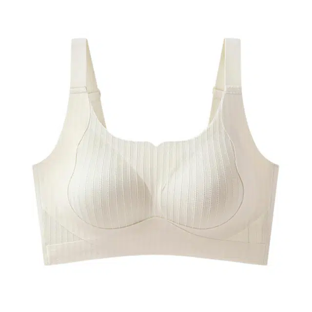 慕梵度 无痕隐形粉底液大码大胸显小提拉聚拢收副乳防下垂舒适透气文胸 女款 组合装