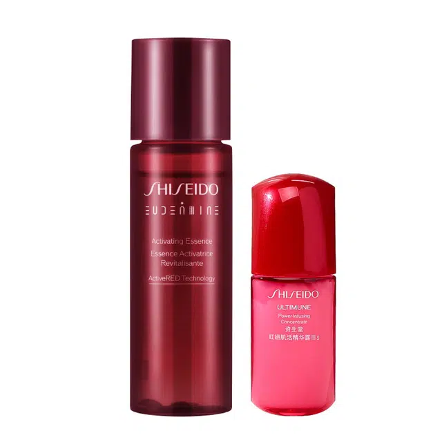 资生堂 红色蜜露红腰子精华体验装 维稳提亮美白 两件套