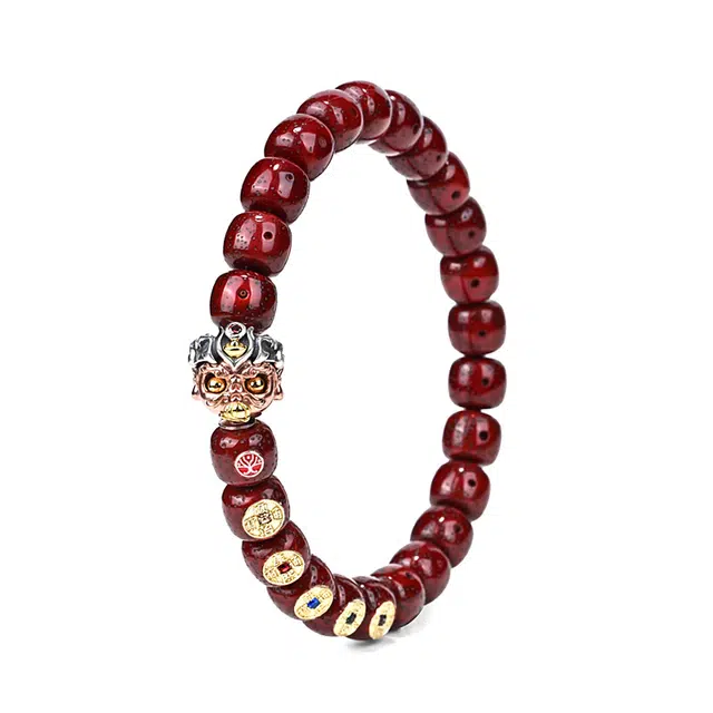钰澜文玩 「赤星·武财令」武帝护航-朱焰招财-设计款 星月菩提 手串 男女同款情侣款