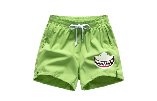 木林森 体考跑步鲨鱼印花透气三分裤宽松运动短裤 男女同款