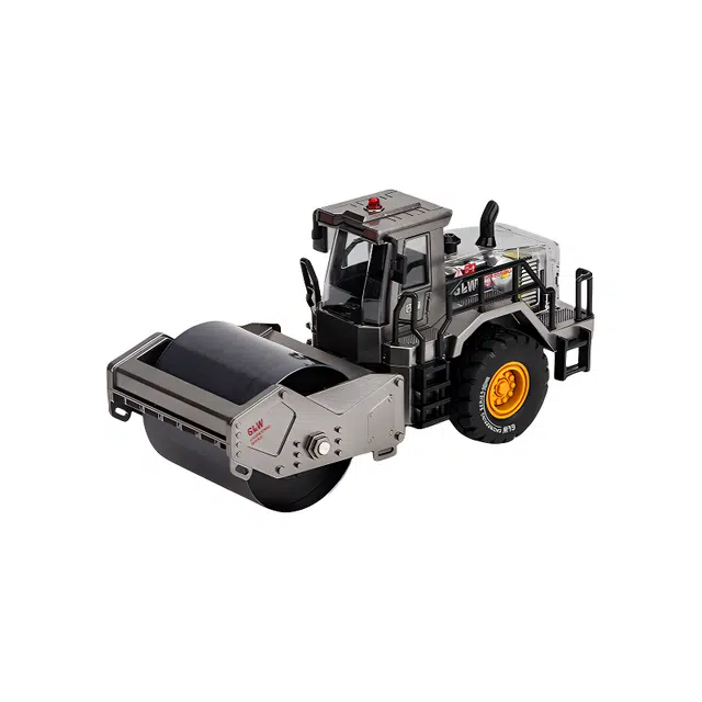 咕轹 钢力威合金铲车工程车压路车滑行叉车铲雪推土机 成品模型