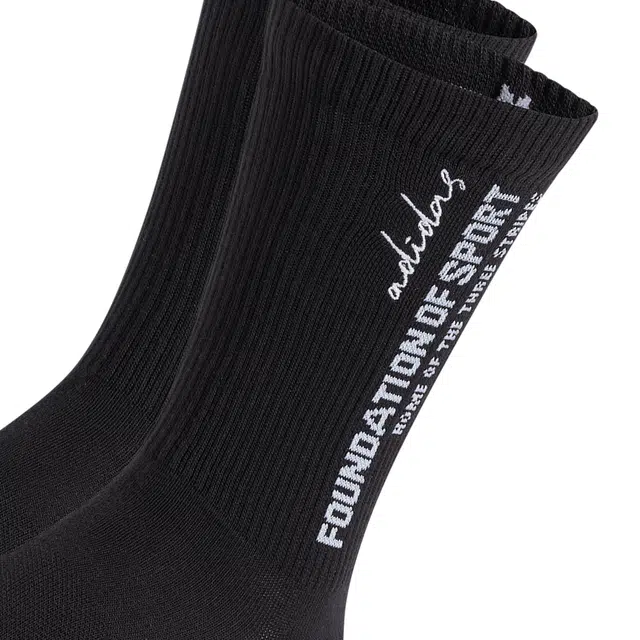 adidas Cushioned Sportswear Slogan Graphic Crew 2 Pair Pack 2