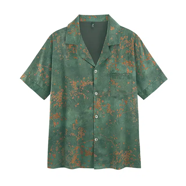 俏霓桐 薄款时尚轻奢高级感复古休闲简约舒适凉感家居服可外穿夏季睡衣套装 男款