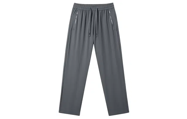 加菲猫家族 经典美式高街纯色基础款冰丝弹力裤无性别主义宽松运动户外通勤百搭亲肤凉感透气舒适垂感直筒速干休闲裤 男女同款