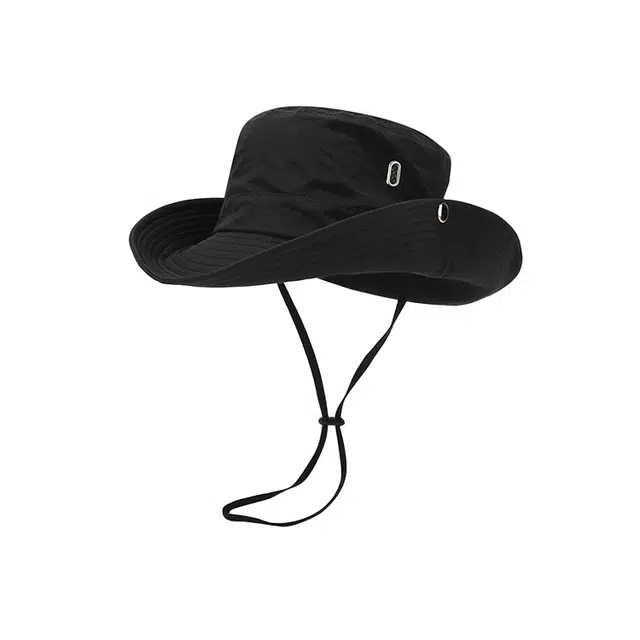 俞兆林 时尚潮流高颜值西部牛仔徒步抽绳爬山显脸小户外登山露营大檐防晒遮阳 锦纶 渔夫帽 男女同款情侣款