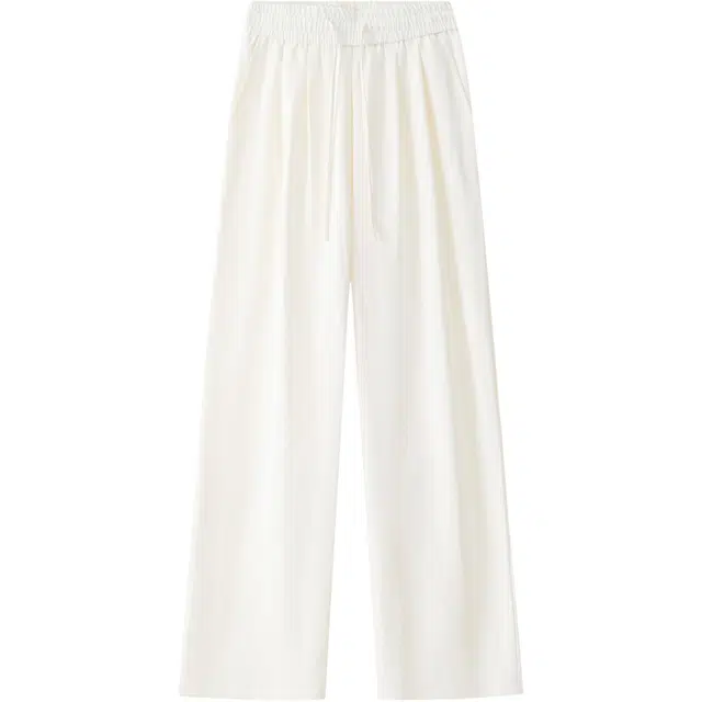 颂希尔 美式潮牌多巴胺速干慵懒风宽松阔腿山本垂感直筒百搭休闲裤 男女同款