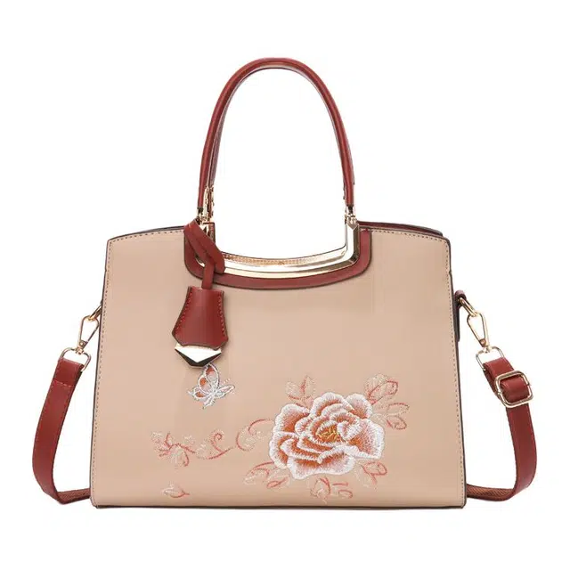 威蒙 时尚潮流气质百搭单肩斜挎 人造革 手提包 常规 女款 卡其色