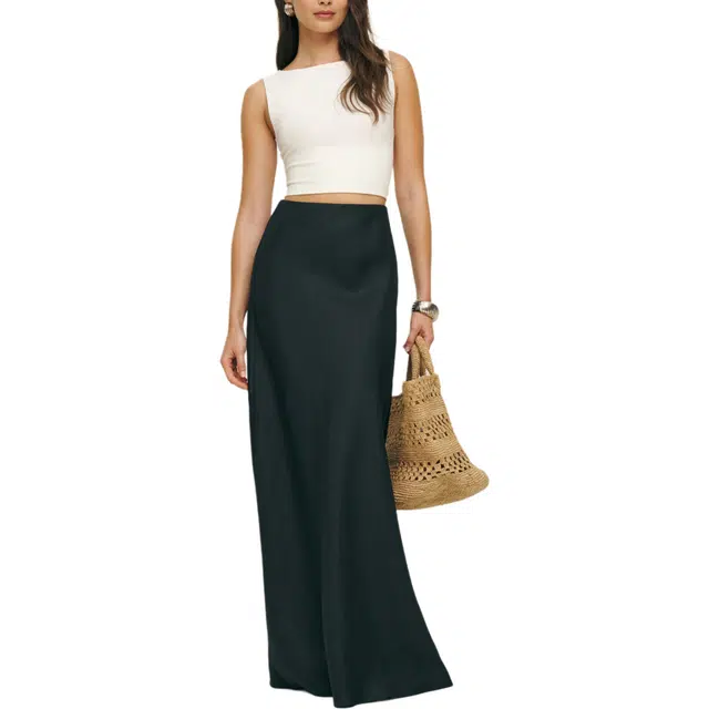 REFORMATION Bella Linen Skirt