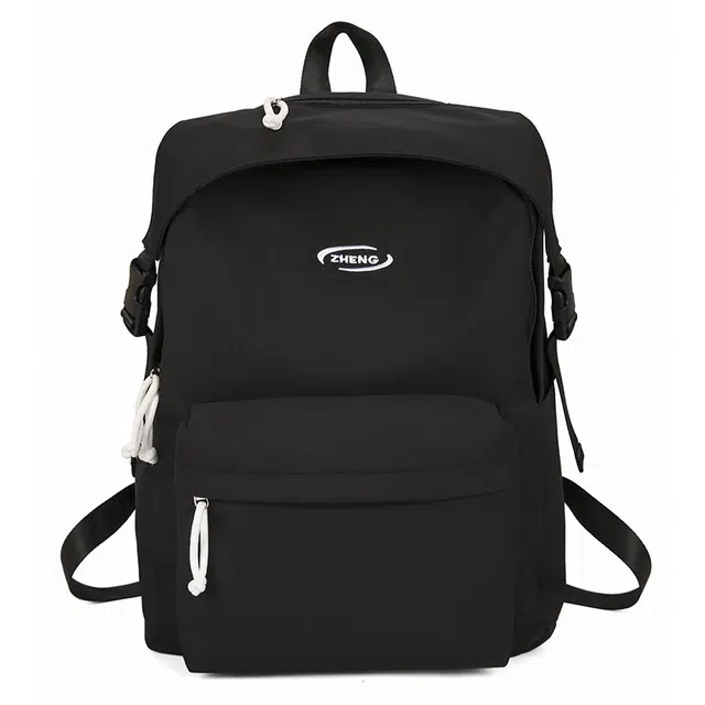 爱尔绅特 简约大容量潮流纯色百搭流行 尼龙 双肩包 常规 男女同款情侣款 多色