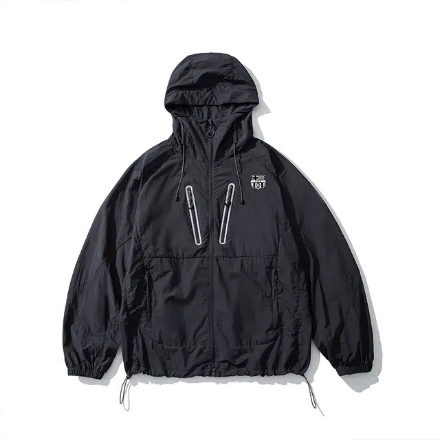 巴塞罗那足球俱乐部 轻奢简约潮流休闲奢华质感美式高街纯色高级户外运动 超轻透气速干防尘防虫防风防紫外线凉感防晒服 男女同款