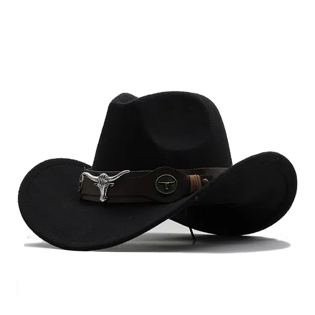 俞兆林 速干时尚美式西部复古牛仔卷檐透气户外骑马宽檐防晒遮阳 聚酯纤维 渔夫帽 男女同款情侣款