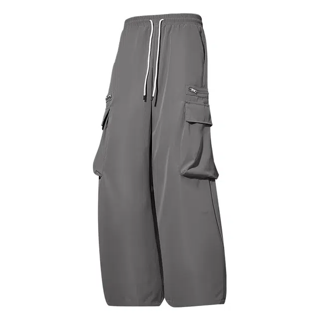 纳趣 美式潮搭时尚运动宽松伞兵长裤休闲裤 男女同款