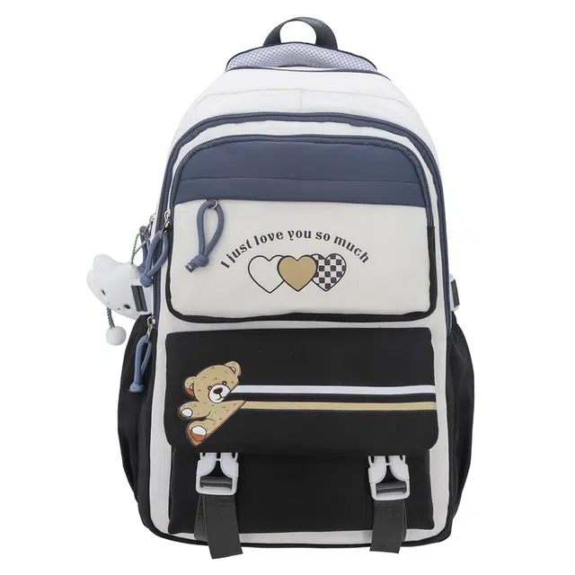 菲姿卓尔 大容量撞色 尼龙 双肩包 男女同款情侣款 多色