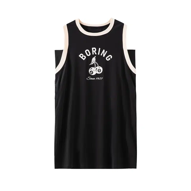 梦特娇 透气不闷热舒适宽松柔软可外穿无袖睡裙 女款