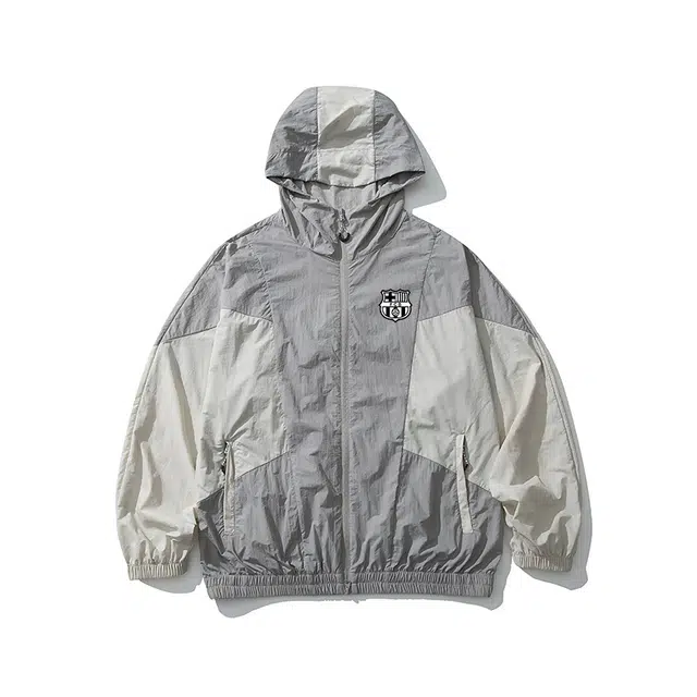 巴塞罗那足球俱乐部 轻奢简约潮流休闲奢华质感美式高街纯色高级户外运动 超轻透气速干防尘防虫防风防紫外线防晒服 男女同款