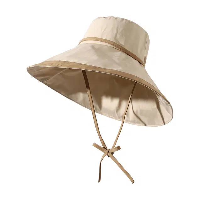 南极人 帽子夏季大帽檐遮阳帽防紫外线遮脸显脸小韩版百搭渔夫帽户外出游海边度假沙滩太阳帽 轻薄款 防晒帽 女款