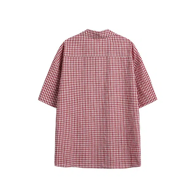 欧路得 美式复古薄款防晒休闲百搭宽松短袖衬衫 男款