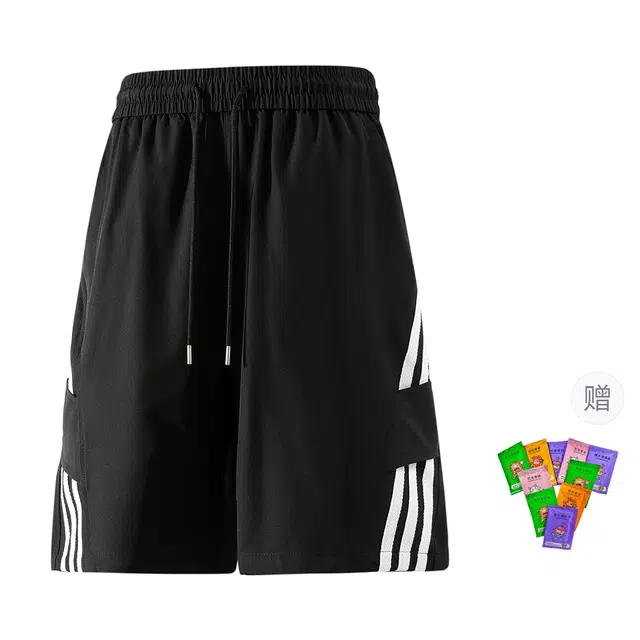 梓润格 美式复古时尚潮流简约松弛感健身通勤微弹设计感氛围感条纹透气百搭经典休闲短裤 男女同款