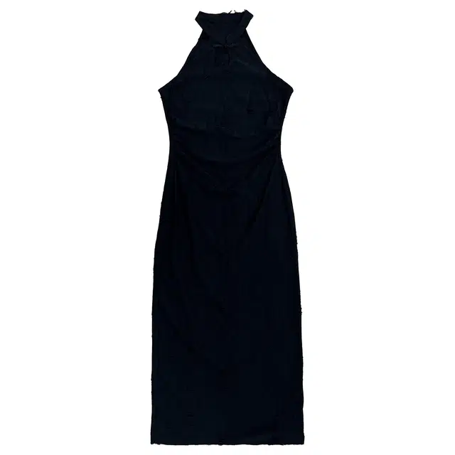 米米子 “墨染烟华”优雅复古盘扣收腰新中式夏无袖连衣裙 女款